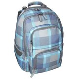 Spirit e-bag plava kockasta zaobljena školska torba, ruksak 46x34x22cm outlet | shoptok.hr