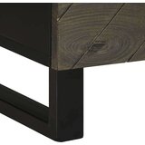 vidaXL Nočna omarica 2 kosa črna 40x33x46 cm trden mangov les | Shoptok.si