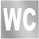  Ikona WC 12x12 cm inox/srebrna | Eponuda.com