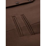 Ombre Men's suit vest with classic detailing and lining - brown | ePonuda.com
