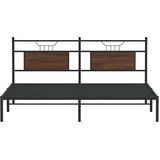 vidaXL Okvir kreveta bez madraca smeđi hrast 160x200 cm izrađeno drvo | shoptok.hr