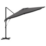 vidaXL Nagibni Roma Parasol Antracit 286x285x265 cm Aluminij | Shoptok.si