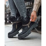 Resti Black women's eco-suede boots with chain Videric - Footwear | ePonuda.com