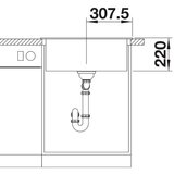 Blanco PLEON 6 VULKAN SIVA 615x510/220 mm