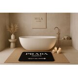 Mila Home Črna žametna kopalniška preproga 60x100 cm Prada – | Shoptok.si