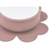 Baboo Silicone Bowl silikonska posoda s priseskom Au Naturale, 6m+ 1 kos | Shoptok.si