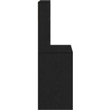vidaXL Pisalna miza s policami črna 100x45x140 cm inženirski les | Shoptok.si