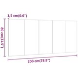  Uzglavlje za krevet siva boja betona 200 x 1 5 x 80 cm drveno | shoptok.hr