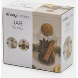 Sinsay Staklenke za hranu s poklopcem od pluta 2 pack | shoptok.hr