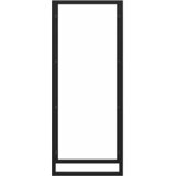  Stalak za drva za ogrjev mat crni 50x28x132 cm čelični | Eponuda.com