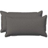  Jastuk s jastukom HOUTEN 2 kom. Svjetlosiva Umjetni lan - Svjetlosiva 40 x 70 cm 2 | shoptok.hr