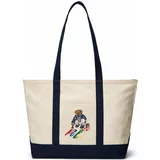Polo Ralph Lauren Shopper torba boja pijeska / mornarsko plava / zelena / crvena