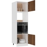 Ormarić za mikrovalnu pećnicu "Lyon" Smeđi hrast 60x57x207 cm Inženirsko drvo | shoptok.hr