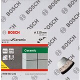 Bosch dijamantska rezna ploča Standard for Ceramic 115 x 22,23 x 1,6 x 7 mm pakovanje od 10 komada - 2608603231 | ePonuda.com