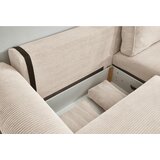 MID.YOU KOTNA SEDEŽNA GARNITURA, rebrasti žamet krem barve | Shoptok.si