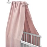 MimiNu Baldahin za dječji krevetić, kolijevku 45x200 cm Puder roza | shoptok.hr