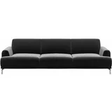 MESONICA tamnosiva sofa od baršuna Puzo, 240 cm