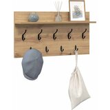  Vješalica za kapute na zidu Umjetnički hrast 80 x 40 x 12 cm | shoptok.hr