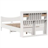 vidaXL Okvir kreveta bez madraca bijeli 135 x 190 cm masivna borovina | shoptok.hr