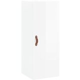 Maison Chic Stenska omarica - Zidna omarica visok sijaj bela 34,5x34x90 cm iu123, (22062846) Cene