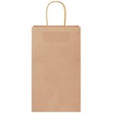  Papirnate vrećice 50 kom s ručkama smeđe 21x11x36 cm | shoptok.hr