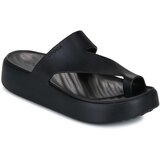 Crocs Natikači Getaway Platform Toe Loop Črna | Shoptok.si