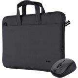 Trust Bologna torba i miš set torba za laptop 16”, crna silent miš | Eponuda.ba