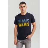 Legendww muska crna pamucna majica sa jeans wear printom | ePonuda.com