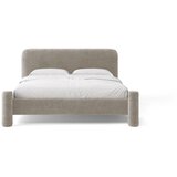 Micadoni Bež tapecirani bračni krevet s podnicom 140x200 cm Vera – | shoptok.hr