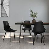 Maison Chic Jedilni stoli - Vzorci stoli 4 kosi črne barve PP A690, (22032060) | Shoptok.si