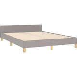  Za krevet s uzglavljem svjetlosivi 140x200 cm od tkanine | shoptok.hr