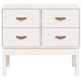 vidaXL Konzolni ormarić bijeli 90 x 40 x 78 cm od masivne borovine | shoptok.hr