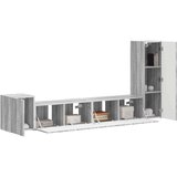  Komplet TV omaric 3 pcs Siva Sonoma Konstruiran les - - Siva - 47.88 - 30 x 31 x 100 cm - 2025-vidaXL-Uvoz_2 | Shoptok.si