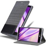Cadorabo Case, združljiv z LG v sivi črni barvi - zaščitni pokrov z magnetnim zapiranjem, stoječo funkcijo in režo za kartico, (20569044) | Shoptok.si