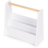ECO TOYS Montessori dječja polica za knjige s 3 razine, bijela, Slike