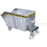 eurokraft pro Prekucni zaboj, nizka izvedba (E), prostornina 1,0 m³, ognjeno rdeče barve | Shoptok.si