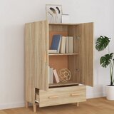  Visoka komoda boja hrasta sonome 70x31x115 cm konstruirano drvo | shoptok.hr