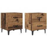 Ormarić za krevet s ladicama 2 pcs Staro drvo 40 x 35 x 47.5 cm | shoptok.hr