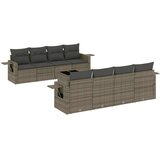  9-dijelni set vrtnih sofa od poliratana s jastucima svjetlosivi | shoptok.hr