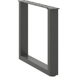  Noge za klub stolić U-oblik 2 kom antracit 50 x (42-43) cm čelik | shoptok.hr