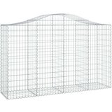  Lučne gabionske košare 20kom 200x50x120/140cm pocinčano željezo | shoptok.hr
