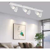 Nettlife Moderna bela stropna svetilka: 6 nastavljivih kovinskih stropnih reflektorjev, GU10 za spalnico, jedilnico, brez žarnice, (22116710) | Shoptok.si