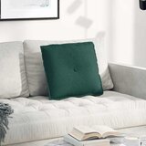  Jastuk za leđa Tamnozelena 50 x 19 x 45 cm tkanina | shoptok.hr