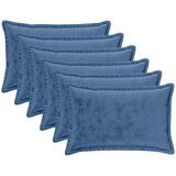  Presvlaka za jastuk 6 pcs HOUTEN Svjetloplava 50 x 80 cm Flanel Cijene