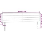  LED uzglavlje tamnozeleno 180x5x78/88 cm baršunasto | Eponuda.ba