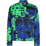 KARL LAGERFELD JEANS Prehodna jakna modra / svetlo zelena / črna