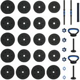  4-u-1 set bućica 40kg Crna i Plava Cement i pijesak od željeza | shoptok.hr