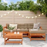 Set lounge namještaja za vrt 5 pcs Vosak Smeđa Masivna borovina - Vosak smeđa | shoptok.hr