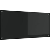  Kuhinjski zid Crna 110 x 50 cm Staklo otporno na udarce | shoptok.hr
