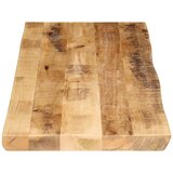 Stolna ploča sa živi rub 120x40x2,5cm masivno grubo drvo manga | shoptok.hr